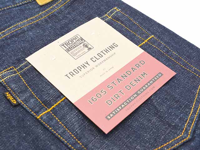 トロフィークロージング　スタンダードダートデニム　1605 TROPHYCLOTHING w30 TROPHY CLOTHING トロフィークロージング ⁄ 「1605 STANDARD