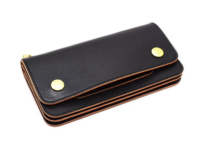 ��TISS CUSTOM LEATHERS/�ƥ�����������쥶�����ۡ�Teacore Old School Trucker Wallet��Pocket&Drop Handle Custom��/��ĥ�����ɥ�������ȥ�å���������åȡɥݥ��å�&�ɥ��åץϥ�ɥ륫������ɡ�(Narrow Stitch)