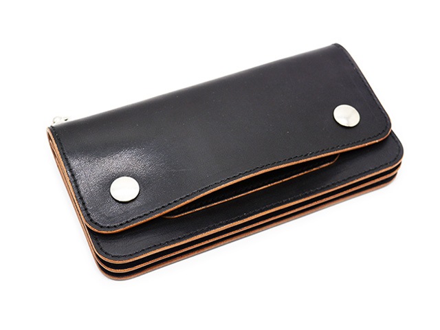 ��TISS CUSTOM LEATHERS/�ƥ�����������쥶�����ۡ�Teacore Old School Trucker Wallet��Pocket&Drop Handle Custom��/��ĥ�����ɥ�������ȥ�å���������åȡɥݥ��å�&�ɥ��åץϥ�ɥ륫������ɡ�(Narrow Stitch)