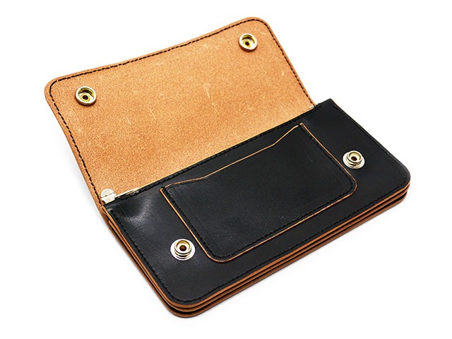 ��TISS CUSTOM LEATHERS/�ƥ�����������쥶�����ۡ�Teacore Old School Trucker Wallet��Pocket&Drop Handle Custom��/��ĥ�����ɥ�������ȥ�å���������åȡɥݥ��å�&�ɥ��åץϥ�ɥ륫������ɡ�(Narrow Stitch)