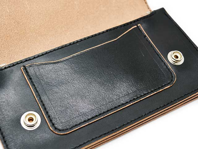 ��TISS CUSTOM LEATHERS/�ƥ�����������쥶�����ۡ�Teacore Old School Trucker Wallet��Pocket&Drop Handle Custom��/��ĥ�����ɥ�������ȥ�å���������åȡɥݥ��å�&�ɥ��åץϥ�ɥ륫������ɡ�(Narrow Stitch)