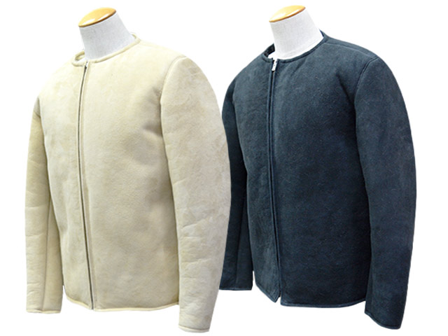 ��2����CWORKS by FINE CREEK&CO/��������� �Х� �ե����󥯥꡼������ɥ����ۡ�Collarless Mouton Jacket��Bouton��/���顼�쥹�ࡼ�ȥ󥸥㥱�åȡɥС��ȥ�ɡ�(CWJK021)