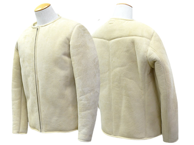 ��2����CWORKS by FINE CREEK&CO/��������� �Х� �ե����󥯥꡼������ɥ����ۡ�Collarless Mouton Jacket��Bouton��/���顼�쥹�ࡼ�ȥ󥸥㥱�åȡɥС��ȥ�ɡ�(CWJK021)