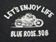 ��3����BLUE ROSE.308/�֥롼������.308�ۡ�Fade Wash Crew Neck Tee��ENJOY LIFE��/�ե����ɥ����å��奯�롼�ͥå�Tee�ɥ��󥸥祤�饤�աɡ�