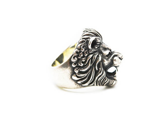 MAD CULT/マッドカルト】「Lion Head Ring/ライオンヘッドリング」(R
