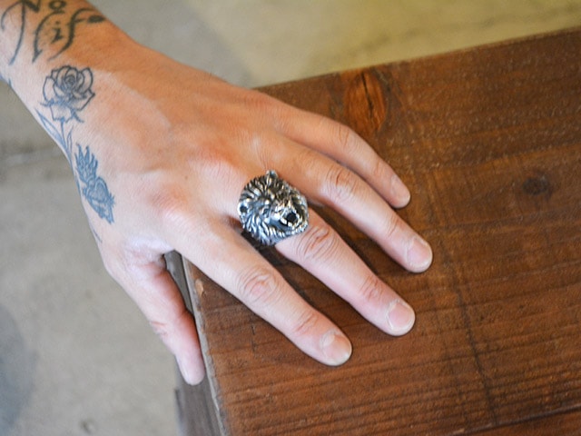 MAD CULT/マッドカルト】「Lion Head Ring/ライオンヘッドリング」(R