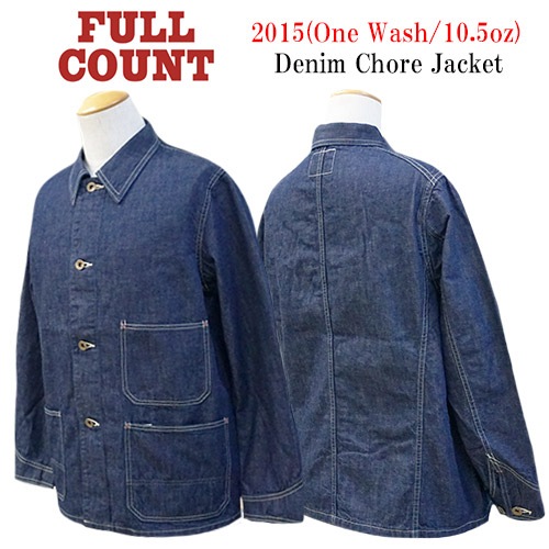 FULLCOUNT/ե륫ȡۡDenim Chore Jacket/ǥ˥祢㥱åȡ(2015/10.5oz)