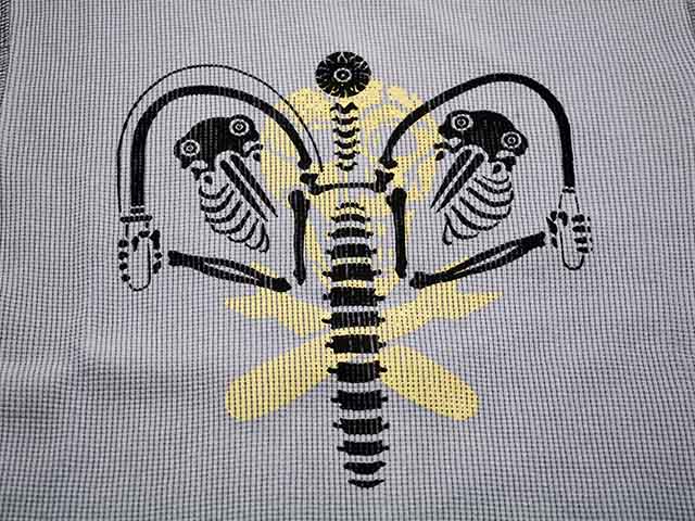 ��FREE WHEELERS/�ե꡼�ۥ����顼����2025FW��Crew Necked Thermal L/S Shirt��KNUCKLE BONES on AAF 90thBG 400thBSQ��/���롼�ͥå��åɥ����ޥ���󥰥��꡼�֥���ġ�(2535008)