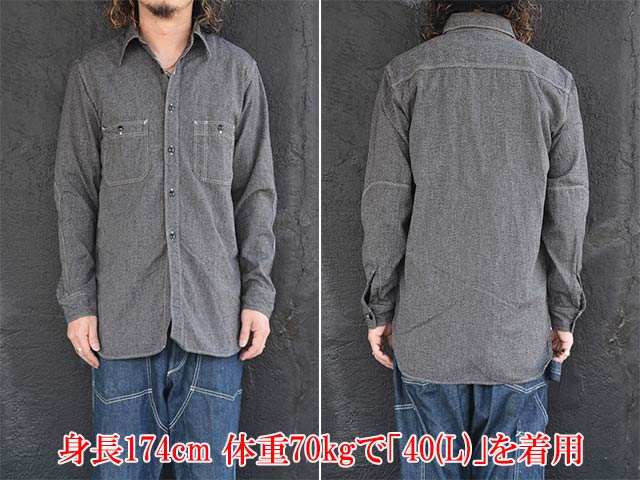 ��FULLCOUNT/�ե륫����ȡ�2026SS��Triple Stitch Covert Chambray Shirt/�ȥ�ץ륹�ƥå����С��ȥ����֥졼����ġ�(4090C)