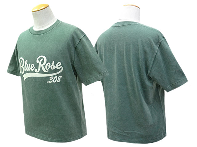 ��3����BLUE ROSE.308/�֥롼������.308�ۡ�Fade Wash Crew Neck Tee��Cursive Logo��/�ե����ɥ����å��奯�롼�ͥå�Tee�ɥ������֥����ɡ�