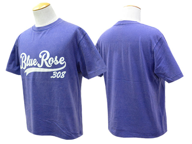 ��3����BLUE ROSE.308/�֥롼������.308�ۡ�Fade Wash Crew Neck Tee��Cursive Logo��/�ե����ɥ����å��奯�롼�ͥå�Tee�ɥ������֥����ɡ�