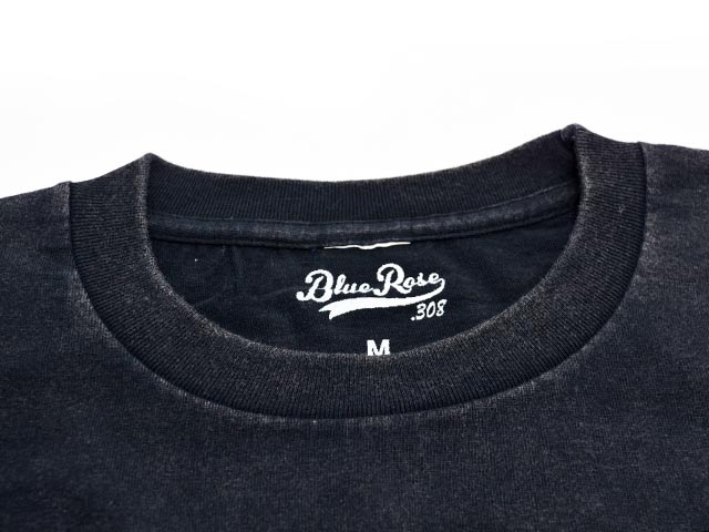 ��3����BLUE ROSE.308/�֥롼������.308�ۡ�Fade Wash Crew Neck Tee��Cursive Logo��/�ե����ɥ����å��奯�롼�ͥå�Tee�ɥ������֥����ɡ�