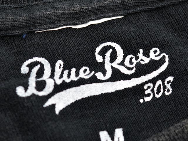 ��3����BLUE ROSE.308/�֥롼������.308�ۡ�Fade Wash Crew Neck Tee��Cursive Logo��/�ե����ɥ����å��奯�롼�ͥå�Tee�ɥ������֥����ɡ�