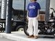 ��3����BLUE ROSE.308/�֥롼������.308�ۡ�Fade Wash Crew Neck Tee��Cursive Logo��/�ե����ɥ����å��奯�롼�ͥå�Tee�ɥ������֥����ɡ�