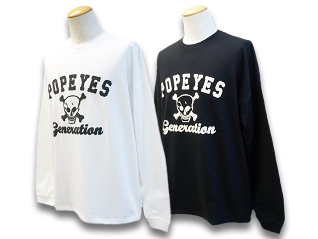 (50% OFF)��2����POP EYES/�ݥåץ�������2022AW��Easy Crew Neck L/S Tee��POP EYES GENERATION��/�����������롼�ͥå����󥰥��꡼��Tee�ɥݥåץ����������ͥ졼�����ɡ�(22AW-PPE-14)(UNCHANGING LOVE/��������󥸥󥰥��/MISTER X/�ߥ��������å���)