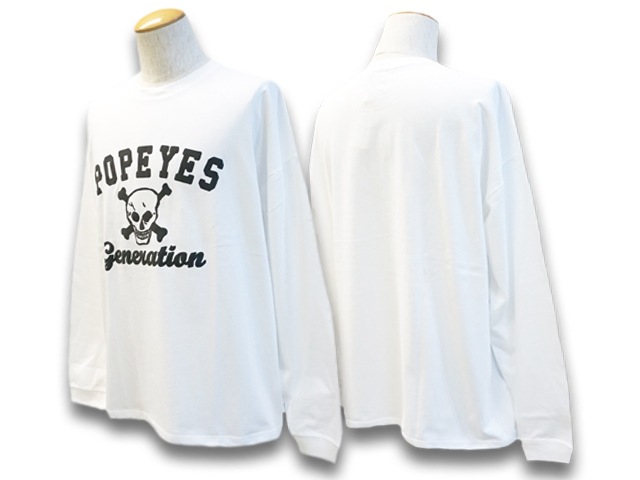 (50% OFF)��2����POP EYES/�ݥåץ�������2022AW��Easy Crew Neck L/S Tee��POP EYES GENERATION��/�����������롼�ͥå����󥰥��꡼��Tee�ɥݥåץ����������ͥ졼�����ɡ�(22AW-PPE-14)(UNCHANGING LOVE/��������󥸥󥰥��/MISTER X/�ߥ��������å���)