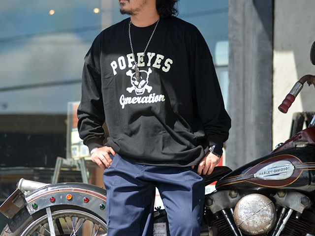 (50% OFF)��2����POP EYES/�ݥåץ�������2022AW��Easy Crew Neck L/S Tee��POP EYES GENERATION��/�����������롼�ͥå����󥰥��꡼��Tee�ɥݥåץ����������ͥ졼�����ɡ�(22AW-PPE-14)(UNCHANGING LOVE/��������󥸥󥰥��/MISTER X/�ߥ��������å���)