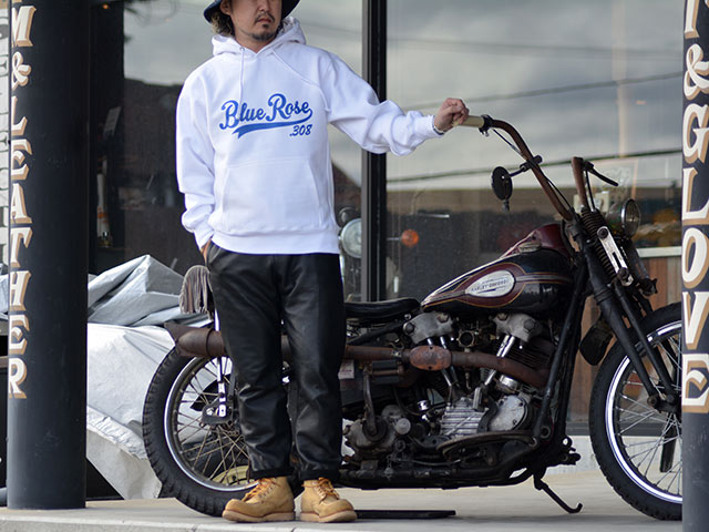 ��4����BLUE ROSE.308/�֥롼������.308�ۡ�12oz Heavy Weight Sweat Pullover Parka"Cursive Logo"/12���󥹥إӡ��������ȥ������åȥץ륪���С��ѡ�����"�������֥���"��