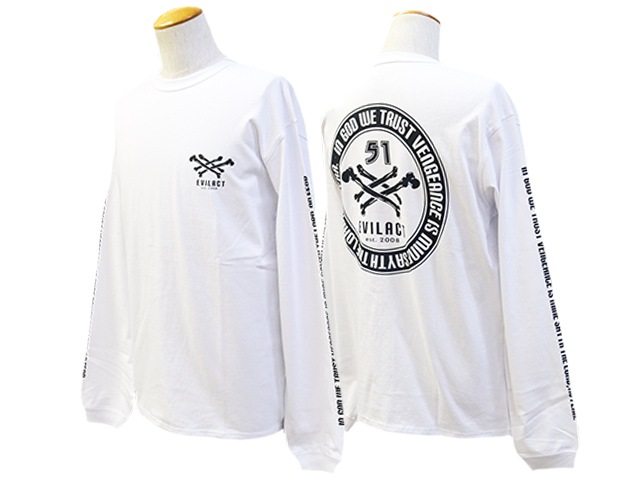 ��3����EVILACT/�����֥륢���ȡ�2025SS��Cross Bone L/S Tee/�������ܡ�����󥰥��꡼��Tee��(EA25-ACT1-T02)