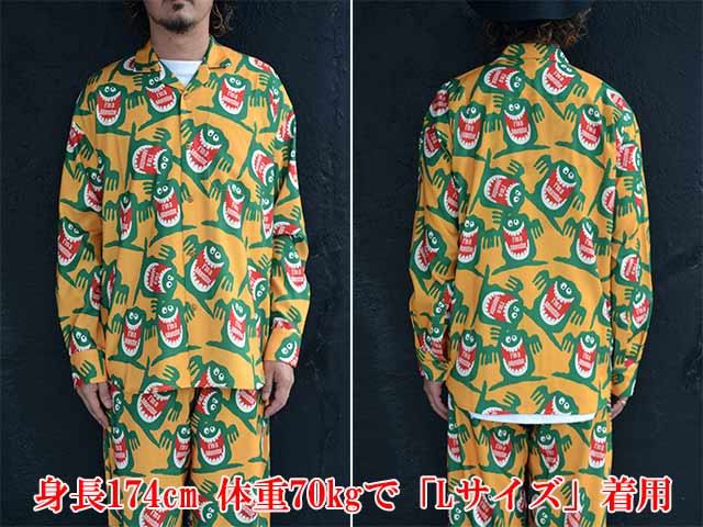 ��2����MONSTOR TIMES/��󥹥ȥ������ॺ��2025AW��I'm a MONSTOR L/S Shirts/�����ॢ��󥹥ȥ����󥰥��꡼�֥���ġ�(25AW-MT-007)