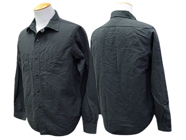 ��FULLCOUNT/�ե륫����ȡ�2026SS��20s Black Cotton Linen Farmers Shirt/20s�֥�å����åȥ��ͥ�ե����ޡ�������ġ�(4091L)