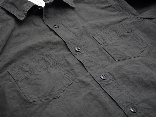 ��FULLCOUNT/�ե륫����ȡ�2026SS��20s Black Cotton Linen Farmers Shirt/20s�֥�å����åȥ��ͥ�ե����ޡ�������ġ�(4091L)