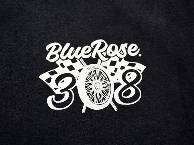 ��3����BLUE ROSE.308/�֥롼������.308�ۡ�Fade Wash Crew Neck Tee��Wheel 308��/�ե����ɥ����å��奯�롼�ͥå�Tee�ɥۥ�����308�ɡ�