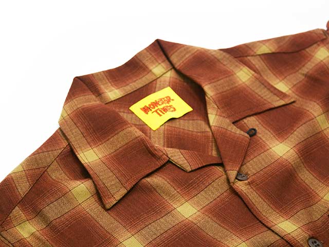 ��2����MONSTOR TIMES/��󥹥ȥ������ॺ��2026SS��MT BARUDEN Check S/S Shirt/MT�Х�ǥ�����å����硼�ȥ��꡼�֥���ġ�(26SS-MT-013)