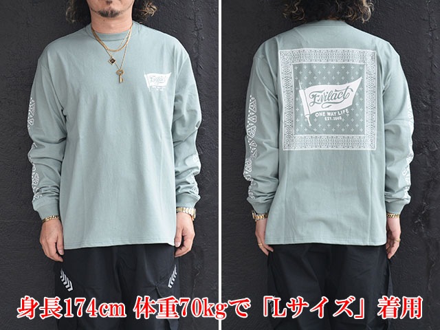 ��3����EVILACT/�����֥륢���ȡ�2025SS��Bandana L/S Tee/�Х���ʥ��󥰥��꡼��Tee��(EA25-ACT1-T03)