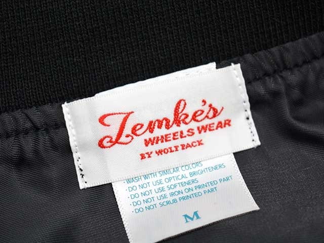 ��ZEMKE'S WHEELS WEAR/���ॱ���ۥ����륺�������ۡ�T/C Stadium Jacket��DEVIL��/T/C���������ॸ�㥱�åȡɥǥӥ�ɡ�