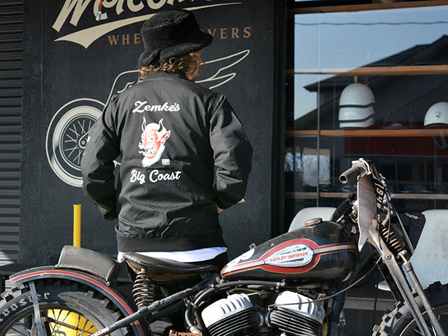 ��ZEMKE'S WHEELS WEAR/���ॱ���ۥ����륺�������ۡ�T/C Stadium Jacket��DEVIL��/T/C���������ॸ�㥱�åȡɥǥӥ�ɡ�