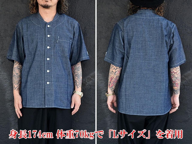 ��3����BLUCO/�֥륳��2026SS��Chambray S/S Work Shirts/�����֥졼���硼�ȥ��꡼�֥������ġ�(163-21-016)