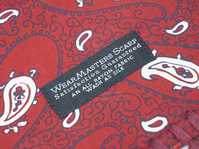 ��WEARMASTERS by ATTRACTIONS/�������ޥ��������Х����ȥ饯����󥺡�2024AW��Paisley-W Scarf/�ڥ����꡼W�������ա�(WS009)