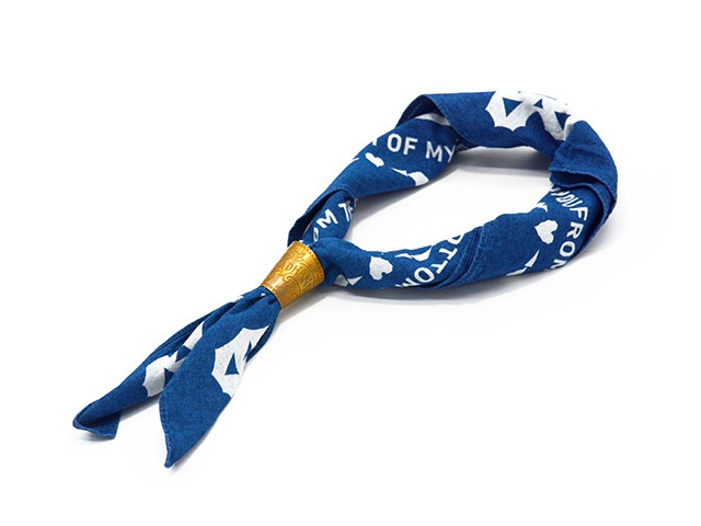 KAPITAL(キャピタル) 真鍮 ステンドグラス バンダナホルダー GLAD HAND/グラッドハンド】「Bandana Holder”Brass”/バンダナホルダー