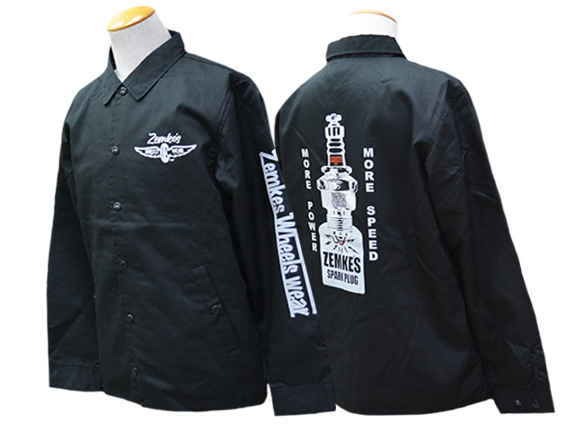 ��ZEMKE'S WHEELS WEAR/���ॱ���ۥ����륺�������ۡ�T/C Coach Jacket��SPARK PLUG��/T/C���������㥱�åȡɥ��ѡ����ץ饰�ɡ�