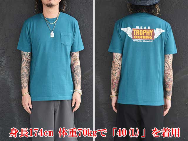 ��3����TROPHY CLOTHING/�ȥ��ե������������󥰡�2025SS��Wing Logo Overdye Pocket Tee/�����󥰥��������С������ݥ��å�Tee��(TR25SS-212)