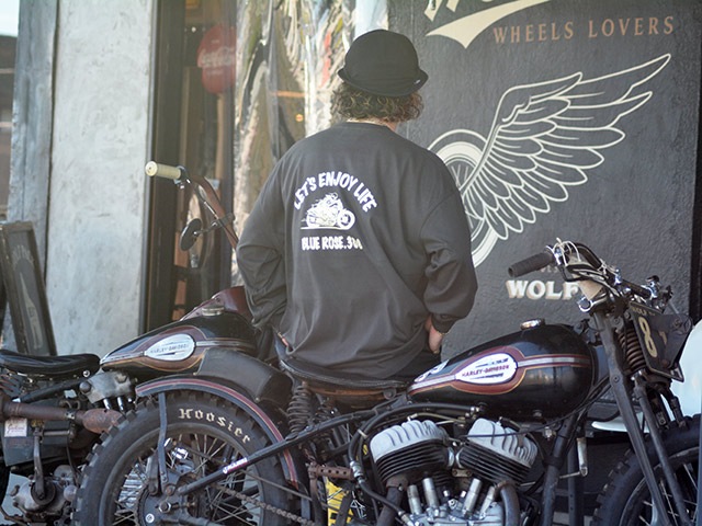 ��BLUE ROSE.308/�֥롼������.308�ۡ�Big Silhouette L/S Tee��ENJOY LIFE��/�ӥå����륨�åȥ��󥰥��꡼��Tee�ɥ��󥸥祤�饤�աɡ�