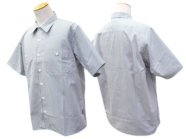 ��3����BLUCO/�֥륳��2026SS��Standard S/S Work Shirt��Stripe��/����������ɥ��硼�ȥ��꡼�֥������ġɥ��ȥ饤�סɡ�(163-21-118)
