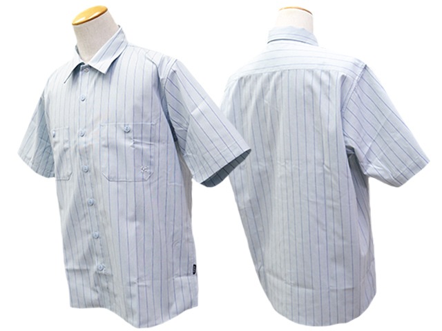 ��3����BLUCO/�֥륳��2026SS��Standard S/S Work Shirt��Stripe��/����������ɥ��硼�ȥ��꡼�֥������ġɥ��ȥ饤�סɡ�(163-21-118)