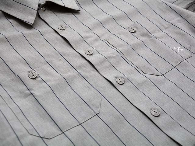 ��3����BLUCO/�֥륳��2026SS��Standard S/S Work Shirt��Stripe��/����������ɥ��硼�ȥ��꡼�֥������ġɥ��ȥ饤�סɡ�(163-21-118)