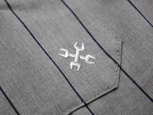 ��3����BLUCO/�֥륳��2026SS��Standard S/S Work Shirt��Stripe��/����������ɥ��硼�ȥ��꡼�֥������ġɥ��ȥ饤�סɡ�(163-21-118)