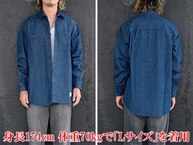 SugarCo./奬ɥ2024AWDenim Drop ShirtsOne Wash/ǥ˥ɥåץġɥ󥦥åɡ(SGR-SH07)