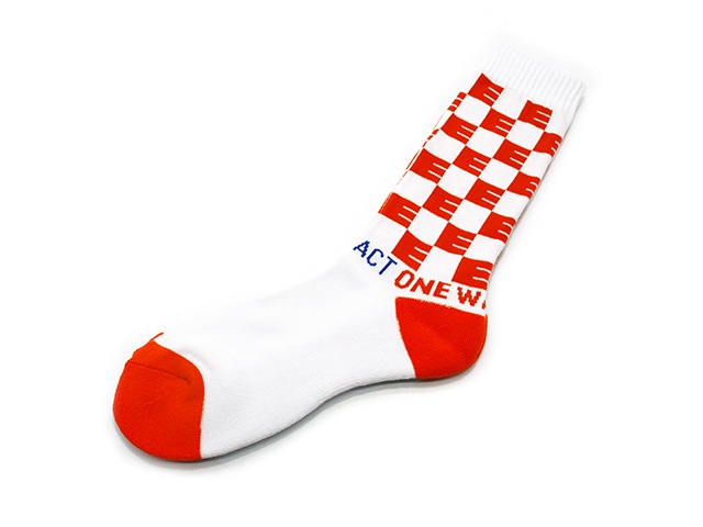 ��3����EVILACT/�����֥륢���ȡ�2025SS��Checker Socks/�����å������å�����(EA25-ACT1-A02)