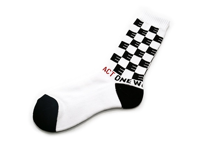 ��3����EVILACT/�����֥륢���ȡ�2025SS��Checker Socks/�����å������å�����(EA25-ACT1-A02)