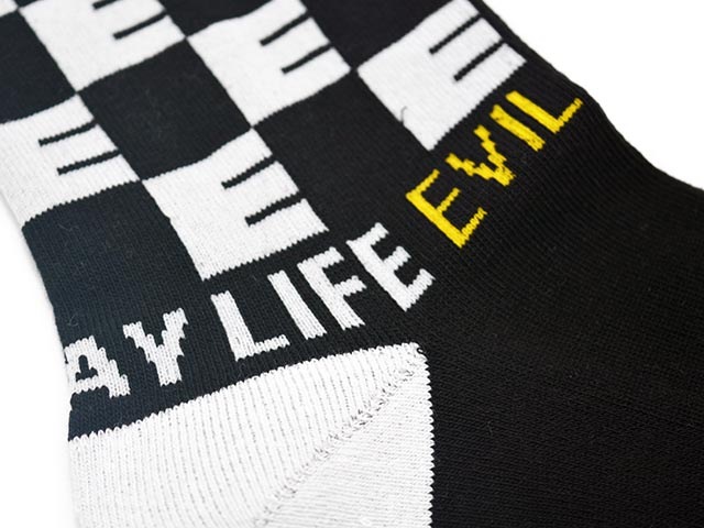 ��3����EVILACT/�����֥륢���ȡ�2025SS��Checker Socks/�����å������å�����(EA25-ACT1-A02)