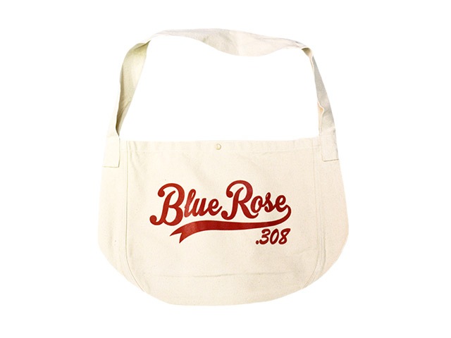��3����BLUE ROSE.308/�֥롼������.308�ۡ�Canvs Newspaper Bag��Cursive Logo��/�����Х��˥塼���ڡ��ѡ��Хå��ɥ������֥����ɡ�