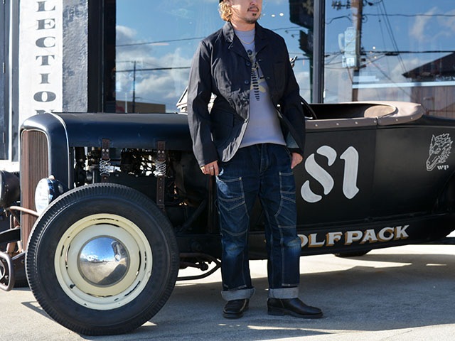 MISTER FREEDOM/ߥե꡼2025FWCONTINENTAL JacketNOS Black Coated Denim/ͥ󥿥른㥱åȡNOS֥åƥåɥǥ˥ɡ(SC15817)
