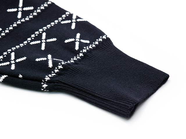 ��2����DAZZLE SUGAR/�����륷�奬����2025AW��Jacquard Henley L/S Tee/���㥬���ɥإ�꡼���󥰥��꡼��Tee��