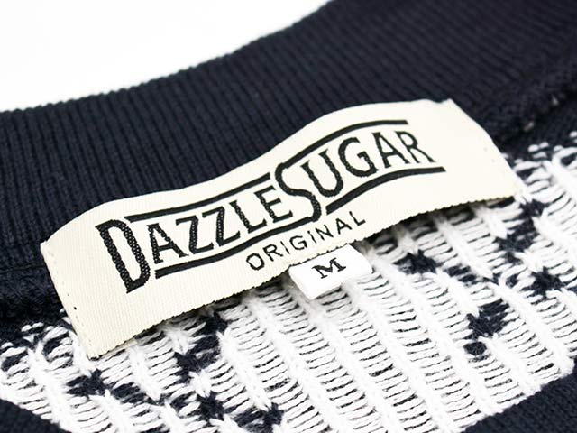 ��2����DAZZLE SUGAR/�����륷�奬����2025AW��Jacquard Henley L/S Tee/���㥬���ɥإ�꡼���󥰥��꡼��Tee��
