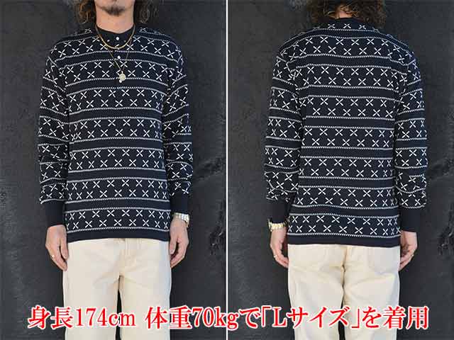 ��2����DAZZLE SUGAR/�����륷�奬����2025AW��Jacquard Henley L/S Tee/���㥬���ɥإ�꡼���󥰥��꡼��Tee��